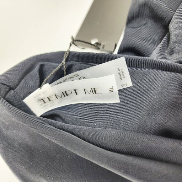 Tempt Me Black High-Cut Bikini Bottom Swimwear Size XL - Picture 2 of 4